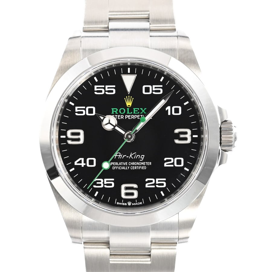 エアキング ブラックナンバー ケース:約40mm/ブレスサイズ:約19cm