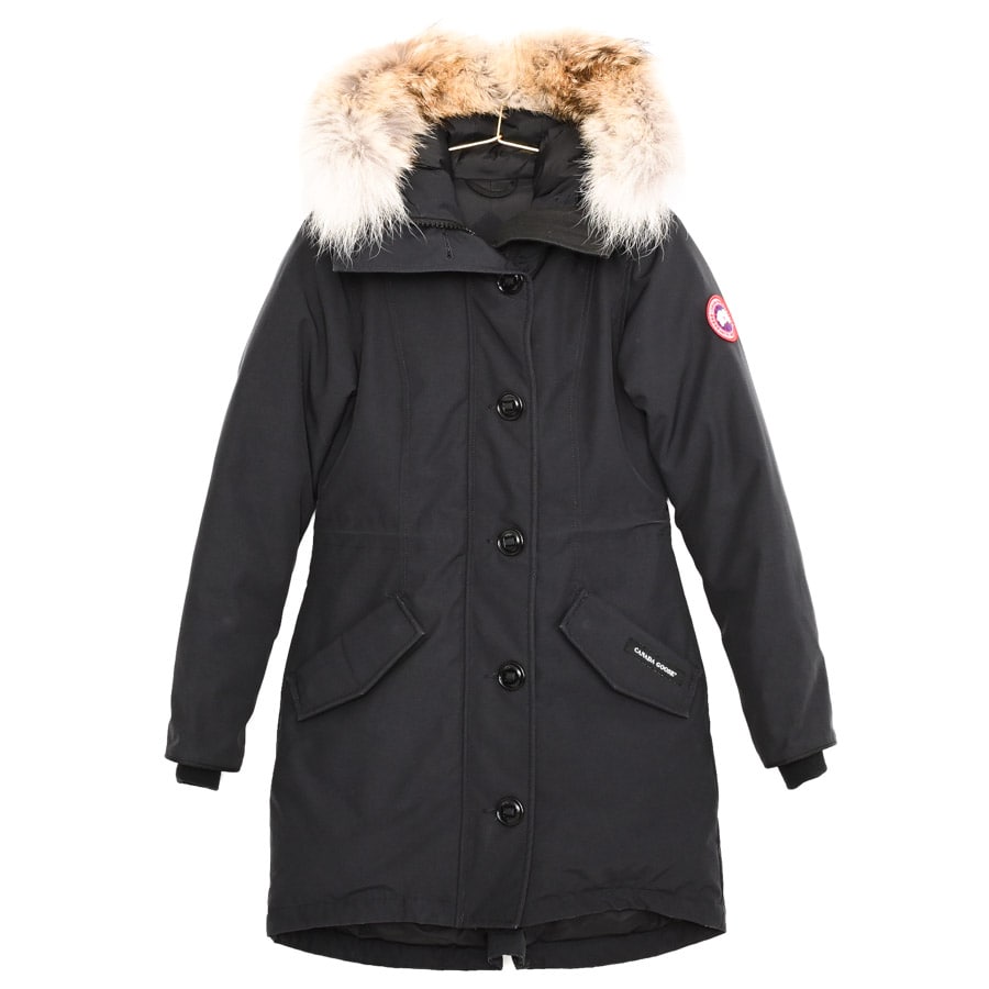 CANADAGOOSE ロスクレアパーカ ブラック メーカーサイズXS/肩幅40x身幅84x着丈82x袖丈56cm(実寸)