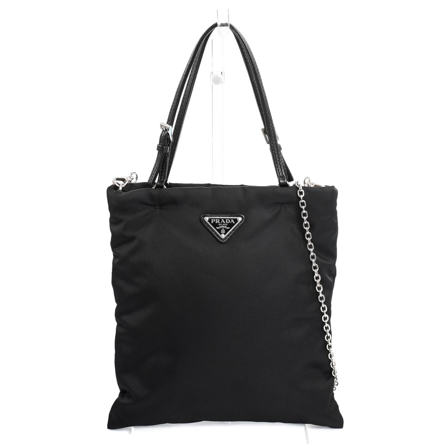 2WAYハンドバッグ ブラック 約W20xH22cm(実寸)
