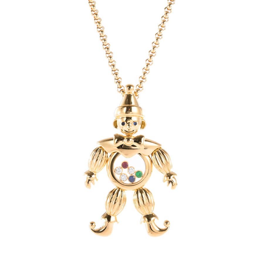 【中古A品】  ショパール ハッピーダイヤ ピエロ  79/1315-20 K18イエローゴールド 元町本店