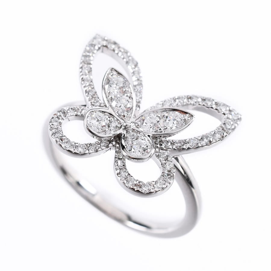 【中古A品】  グラフ バタフライシルエット  RGR370 K18ホワイトゴールド 横浜関内店