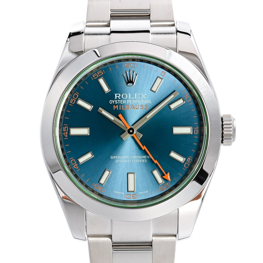 ミルガウス ブルー ケース:約40mm/ブレスサイズ:約18cm