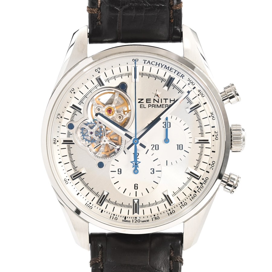 クロノマスター エルプリメロ オープン シルバー ケース:約42mm(実寸)