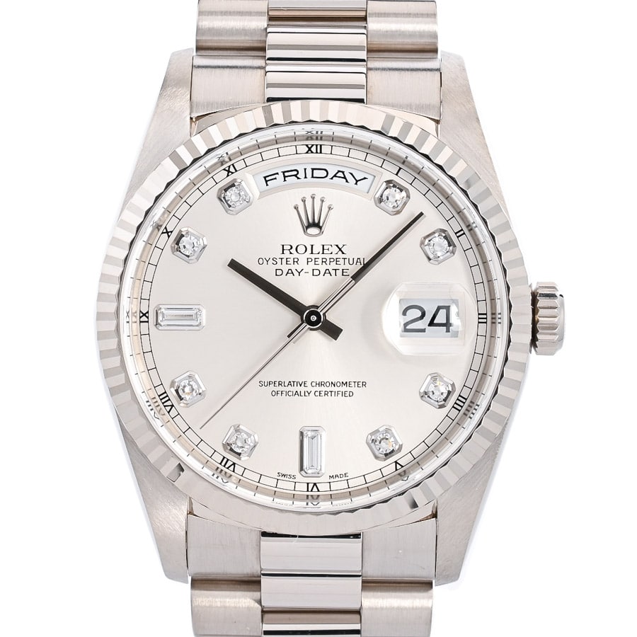 デイデイト シルバー ケース:約36mm/ブレスサイズ:約18.5cm