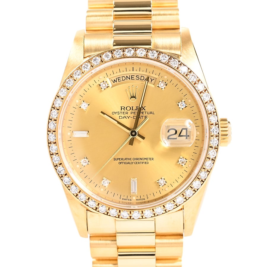 デイデイト イエロー ケース:約36mm/ブレスサイズ:約18.5cm