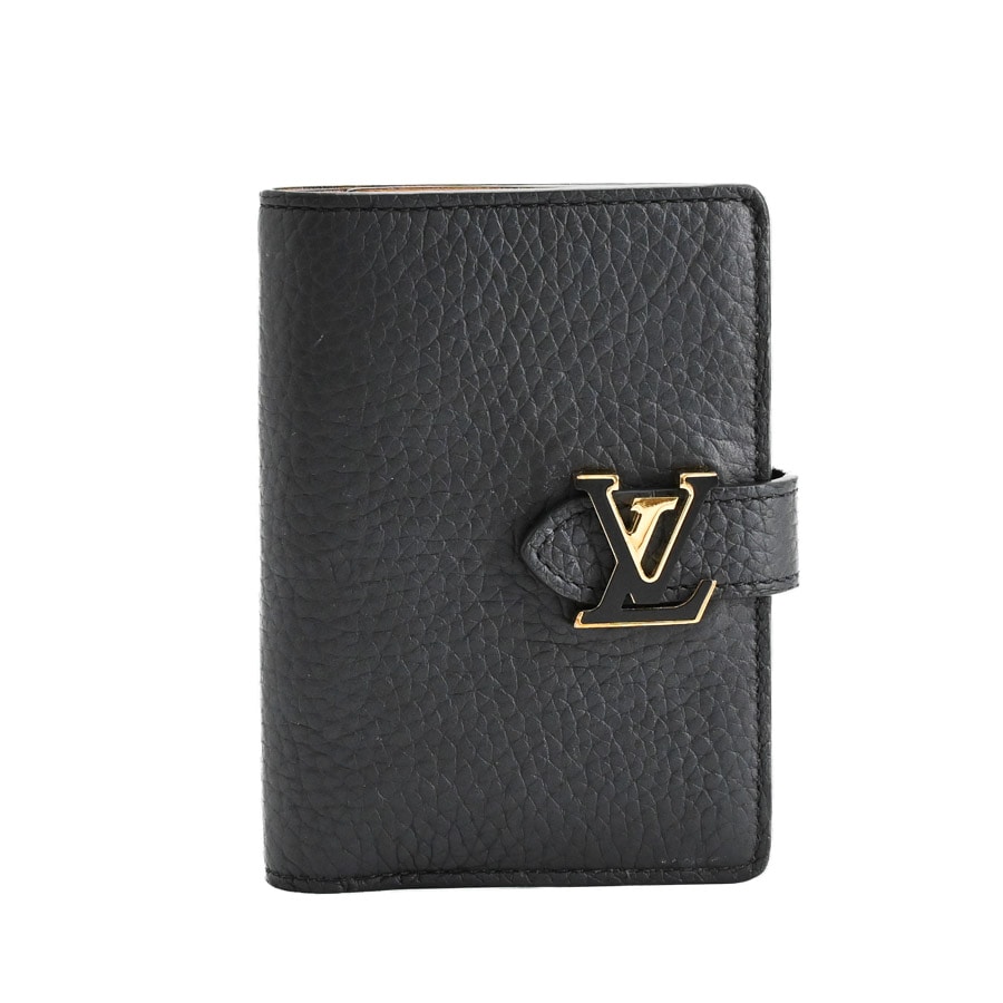 LVヴェルティカルウォレットコンパクト ブラック 約W9xH12cm(実寸)