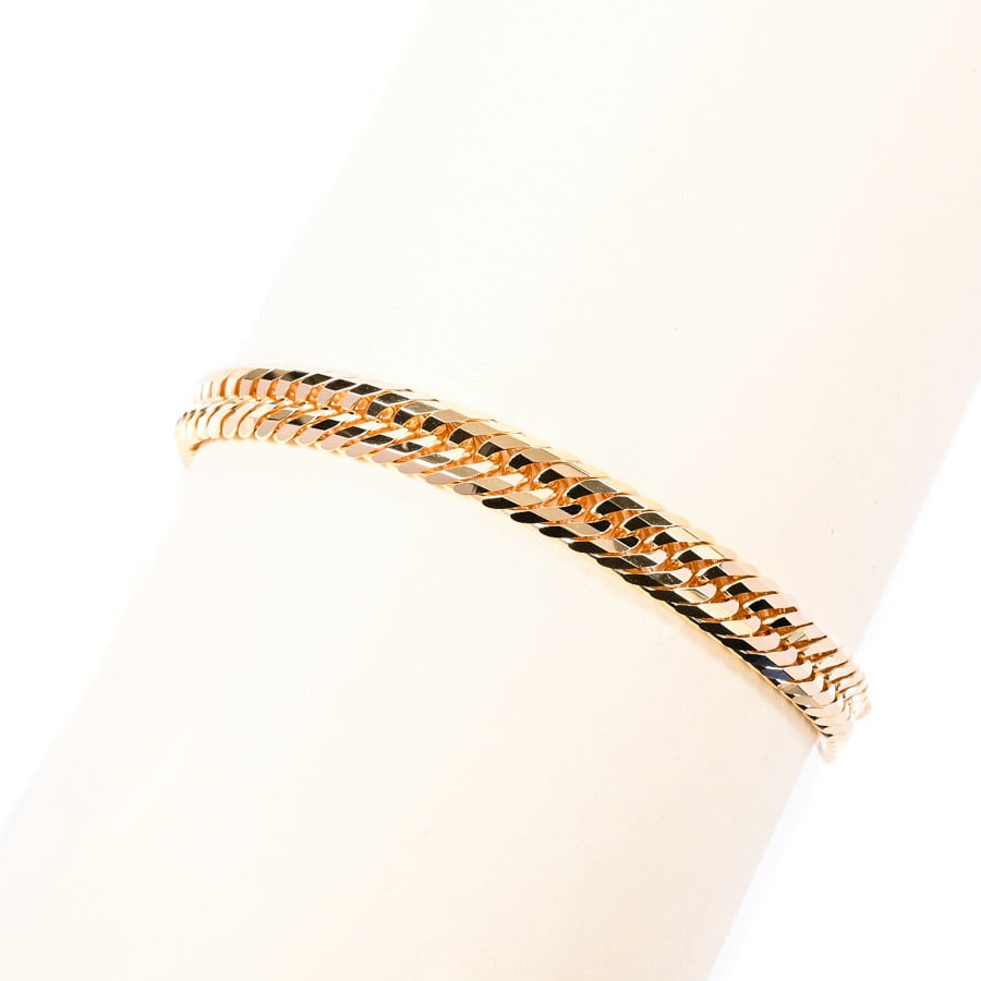 喜平ブレスレット 12面トリプル 19.8g 長さ:19cm/幅:6.2mm