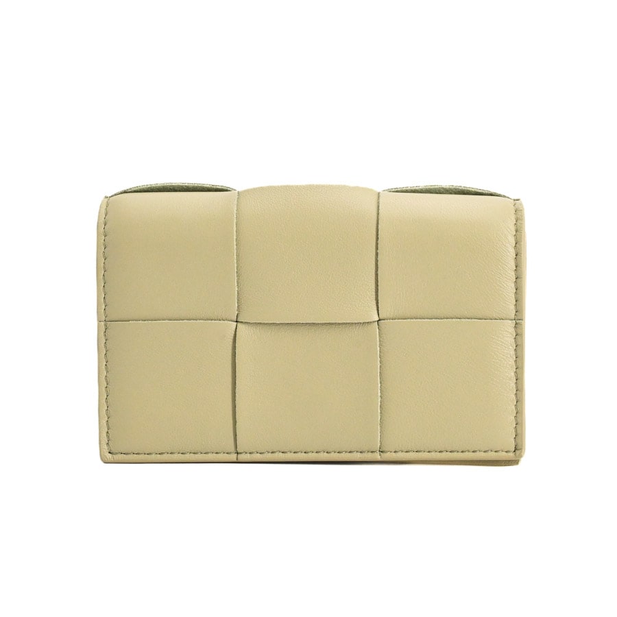 カセットビジネスカードケース カーキ / トラバーチン 約W12xH7.5cm(実寸)