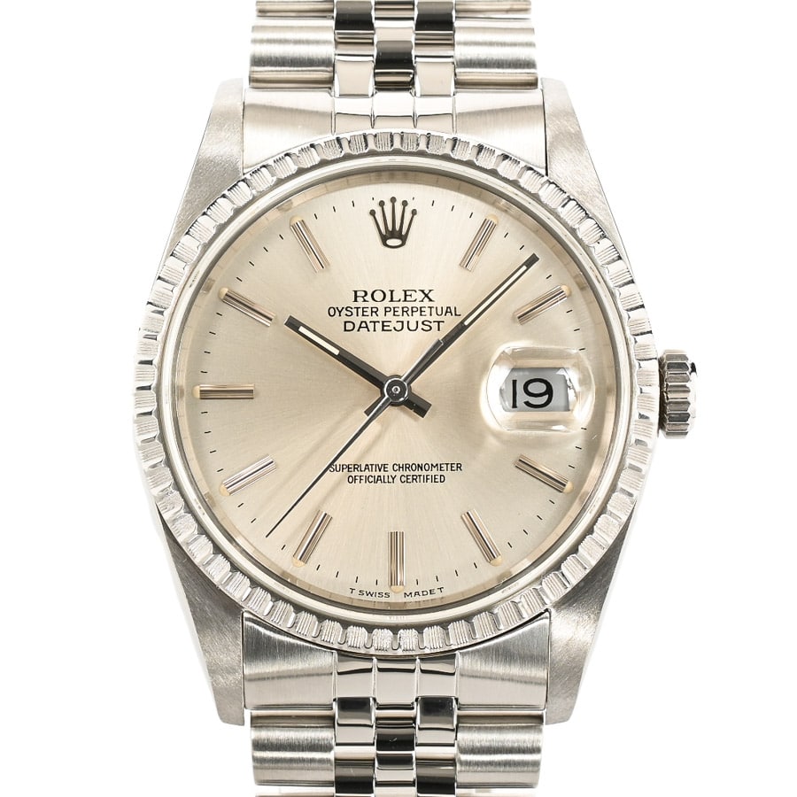 デイトジャスト シルバー ケース:約36mm/ブレスサイズ:約19cm
