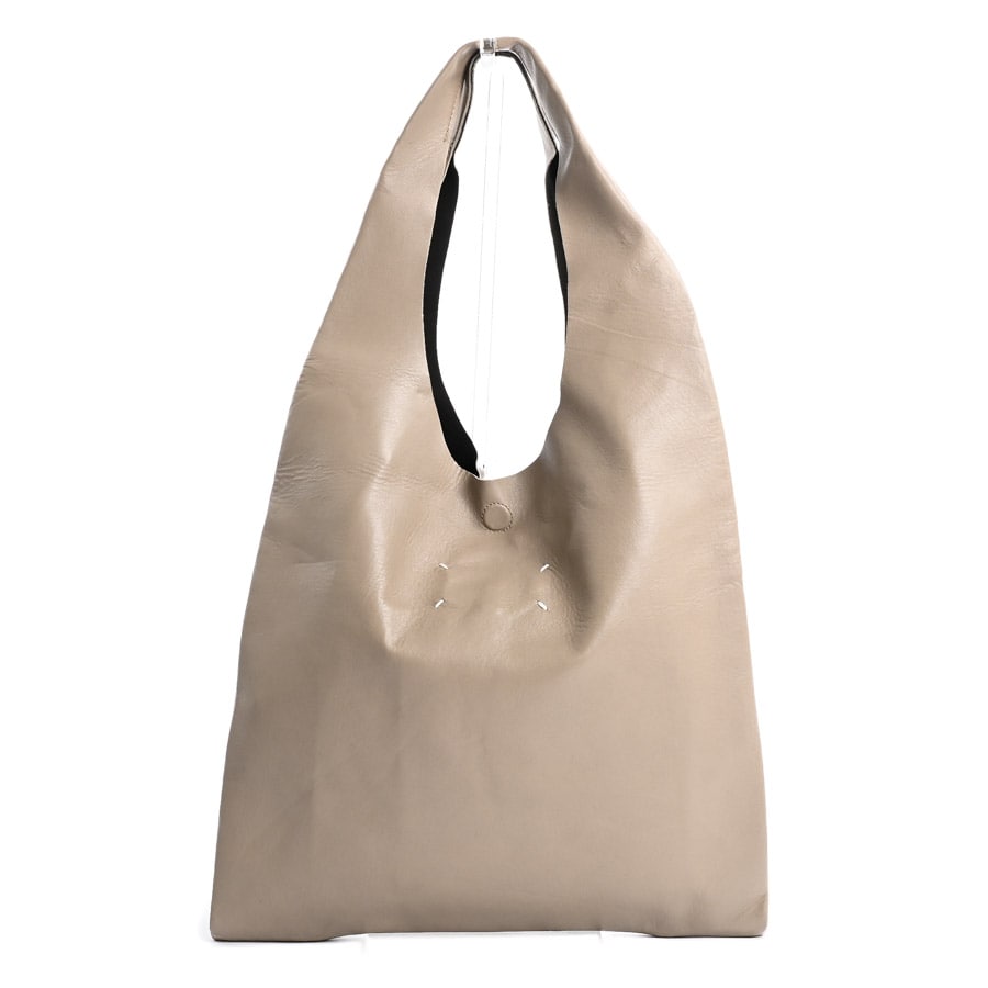ショルダートート グレージュ 約W36xH34cm(実寸)