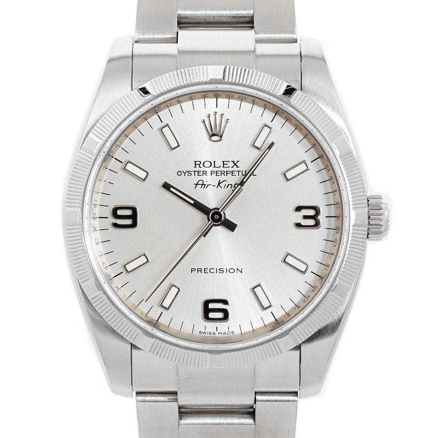 【中古A品】  ロレックス エアキング  114210 ステンレス 元町本店