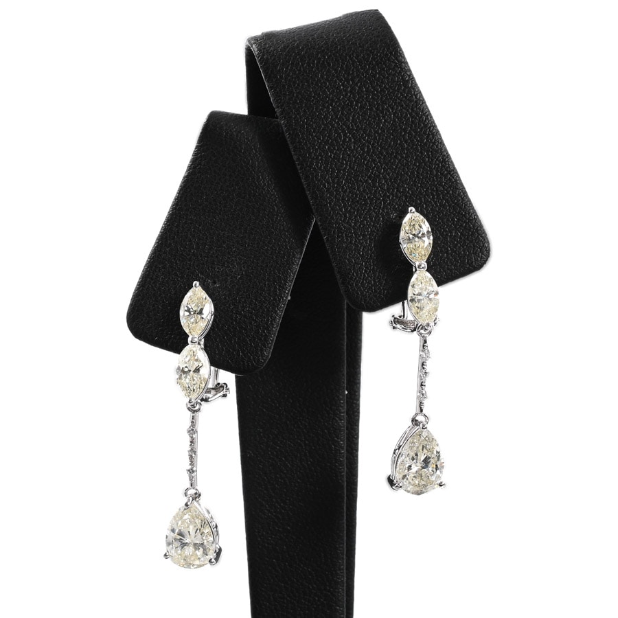 【中古A品】  ノンブランドジュエリー ダイヤ ピアス   プラチナ900/K14ホワイトゴールド(Pt900/K14WG) 横浜関内店