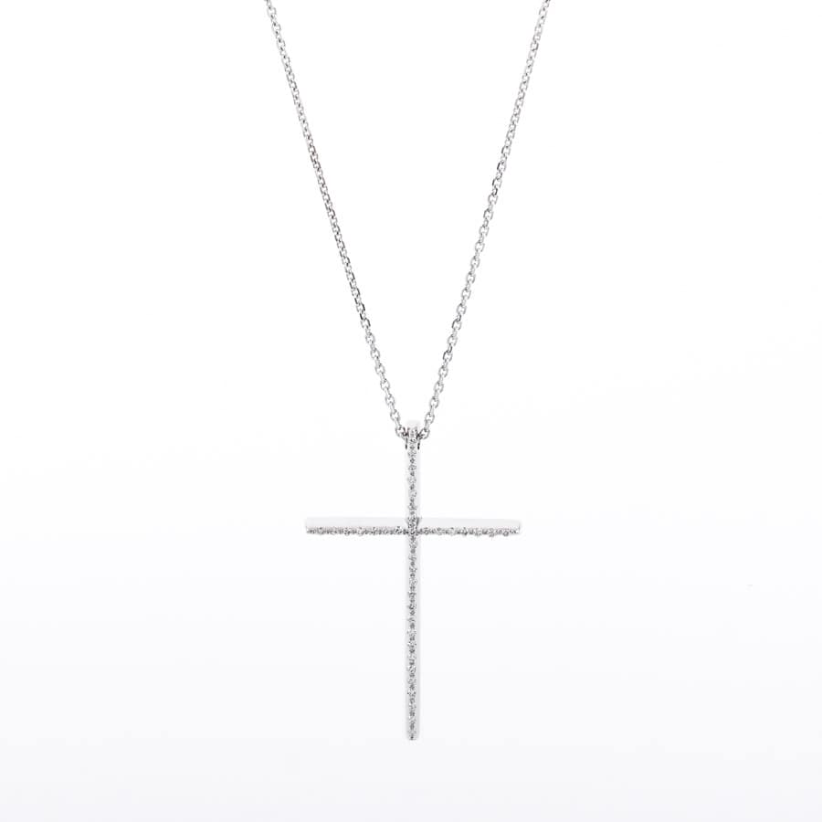 【中古A品】  ノンブランドジュエリー クロス   K18ホワイトゴールド 横浜関内店