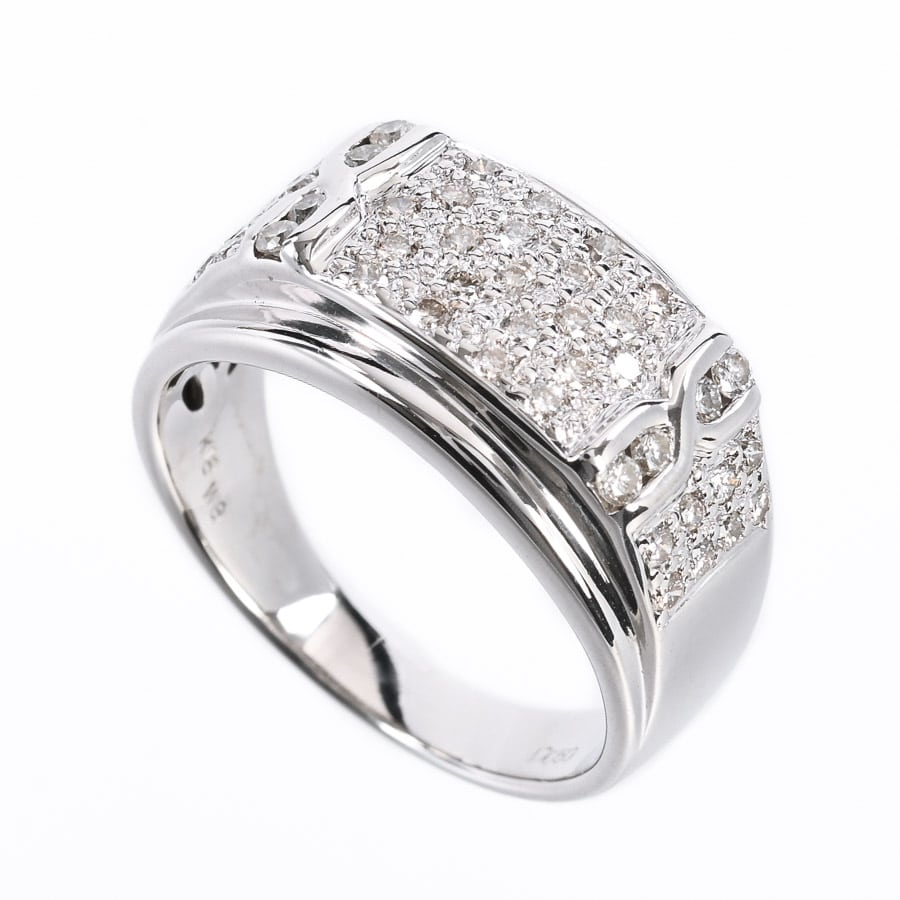 【中古A品】  ノンブランドジュエリー ダイヤ リング   K18ホワイトゴールド 横浜関内店