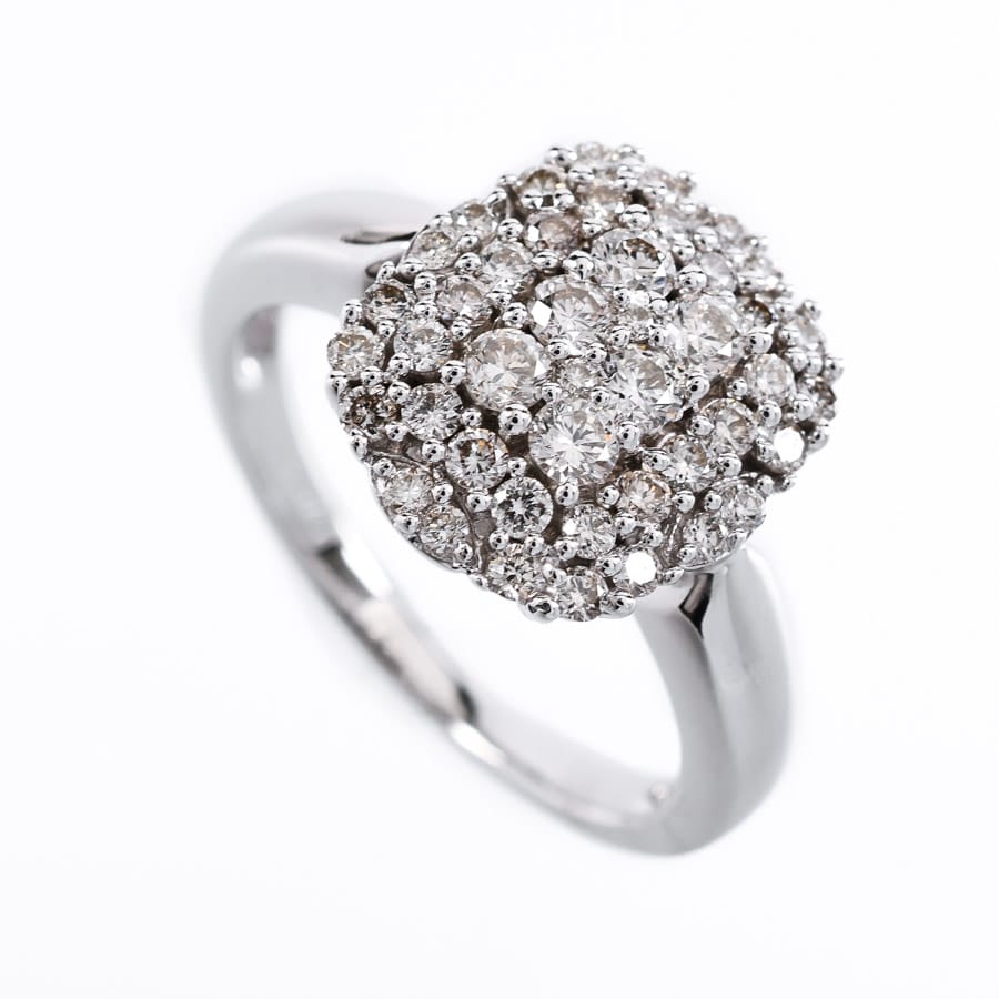 【中古A品】  ノンブランドジュエリー ダイヤ リング   K18ホワイトゴールド 横浜関内店