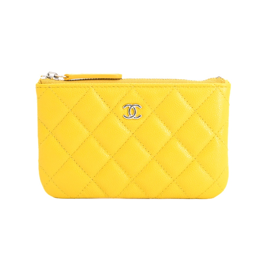 クラシックミニポーチ イエロー 約W15xH19cm(実寸)