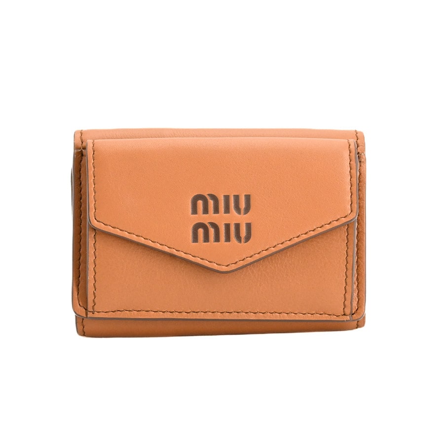 ミニウォレット コニャック / ブラウン 約W10xH7.5cm(実寸)