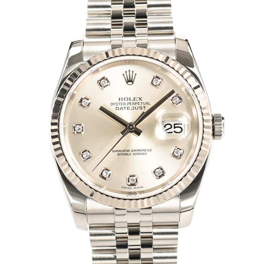デイトジャスト シルバー ケース:約36mm/ブレスサイズ:約18cm