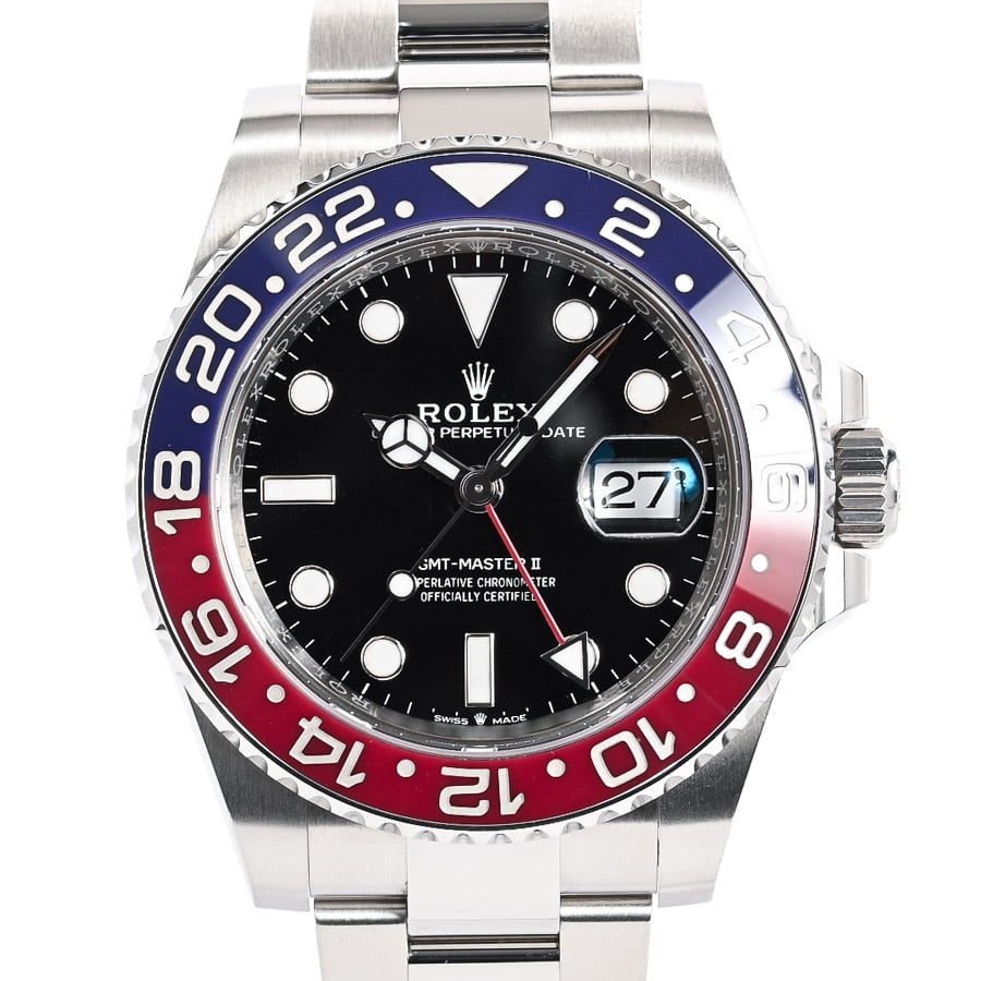 GMTマスター2 ブラック ケース:約40mm/ブレスサイズ:約18.5cm