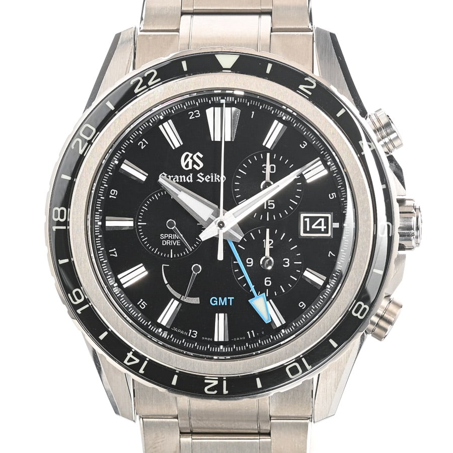 スプリングドライブ クロノグラフ GMT ブラック ケース:約45.3mm/ブレスサイズ:約19cm