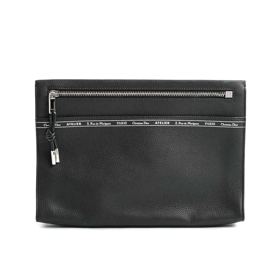 クラッチバッグ ブラック 約W30xH20xD5cm(実寸)