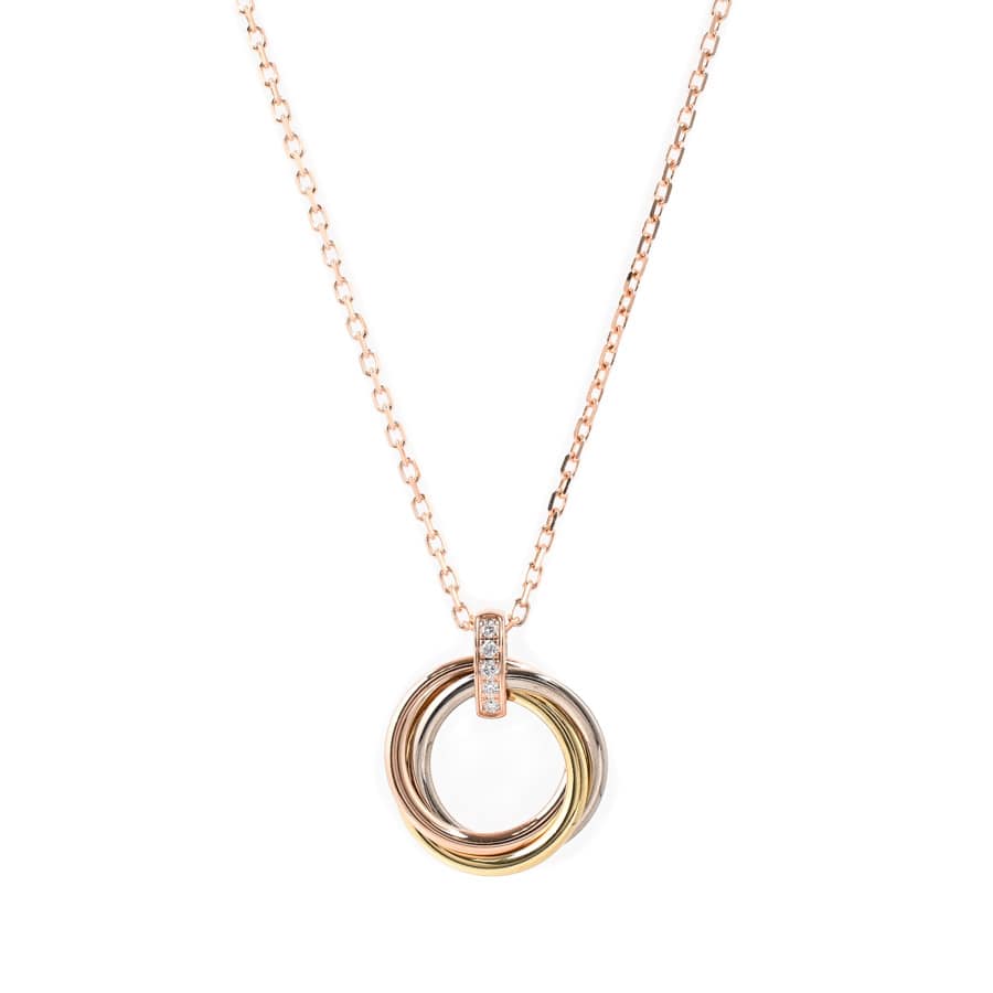 【中古A品】  カルティエ トリニティ   K18YWP THE YOKOHAMA FRONT