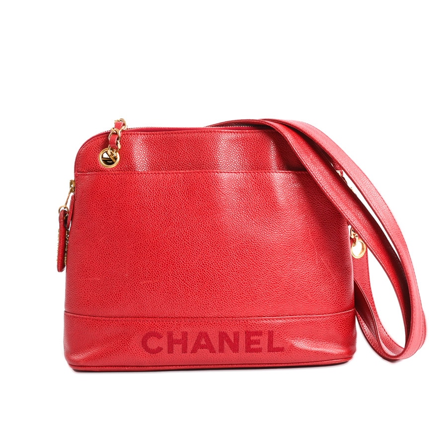 【ヴィンテージ】  シャネル チェーントートバッグ   キャビア 新宿歌舞伎町店