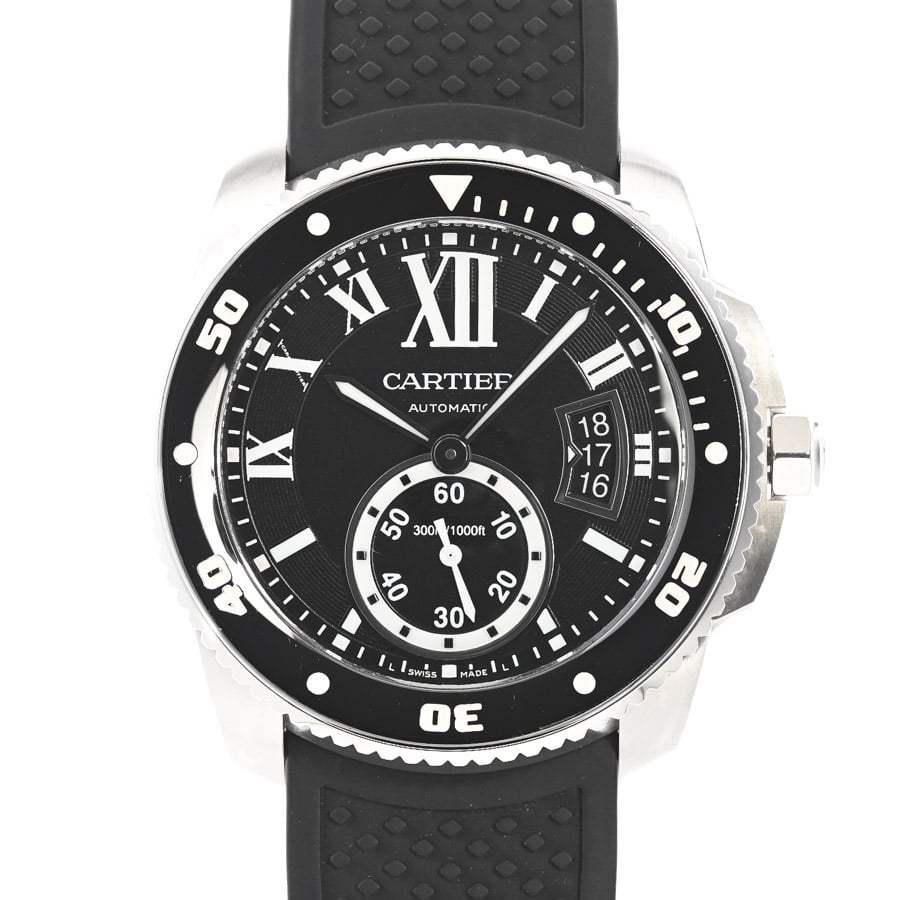 カリブル ドゥ カルティエ ダイバー ブラック ケース:約42mm