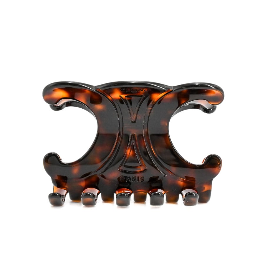 ラージヘアクロー ブラウン 約W7xH5cm(実寸)