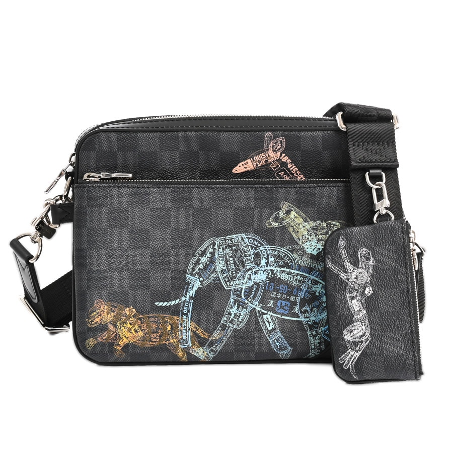 【中古SA品】  ルイヴィトン トリオメッセンジャー ダミエグラフィット N58040  新宿歌舞伎町店