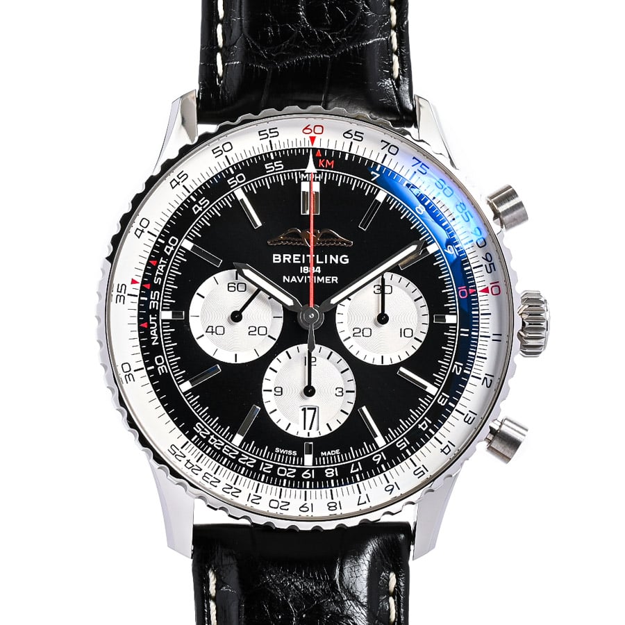 ナビタイマー B01 クロノグラフ 46 ブラック・シルバー ケース:約46mm