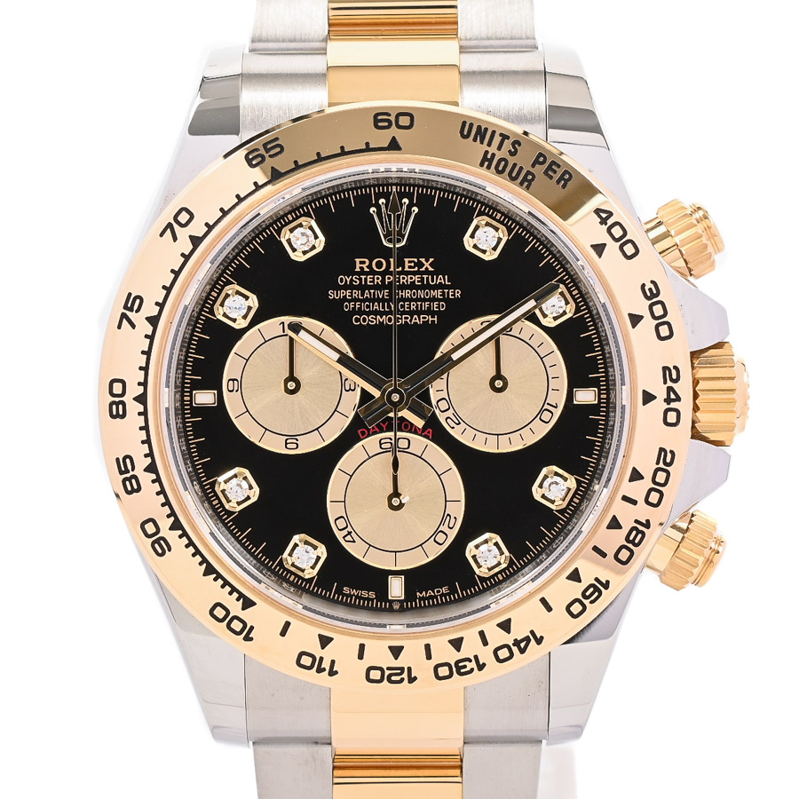 デイトナ ブラック・シャンパン ケース:約40mm/ブレスサイズ:約18.5cm