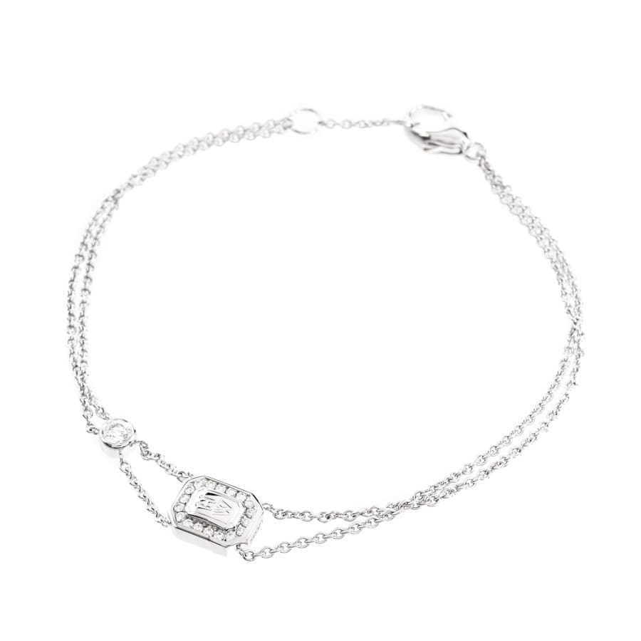 【中古A品】  ハリーウィンストン HWロゴ   K18ホワイトゴールド THE YOKOHAMA FRONT