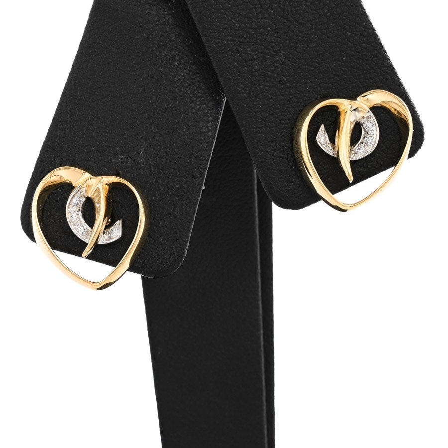 【中古A品】  ティファニー ダイヤ ピアス   プラチナ950/K18イエローゴールド(Pt950/K18YG) 横浜関内店