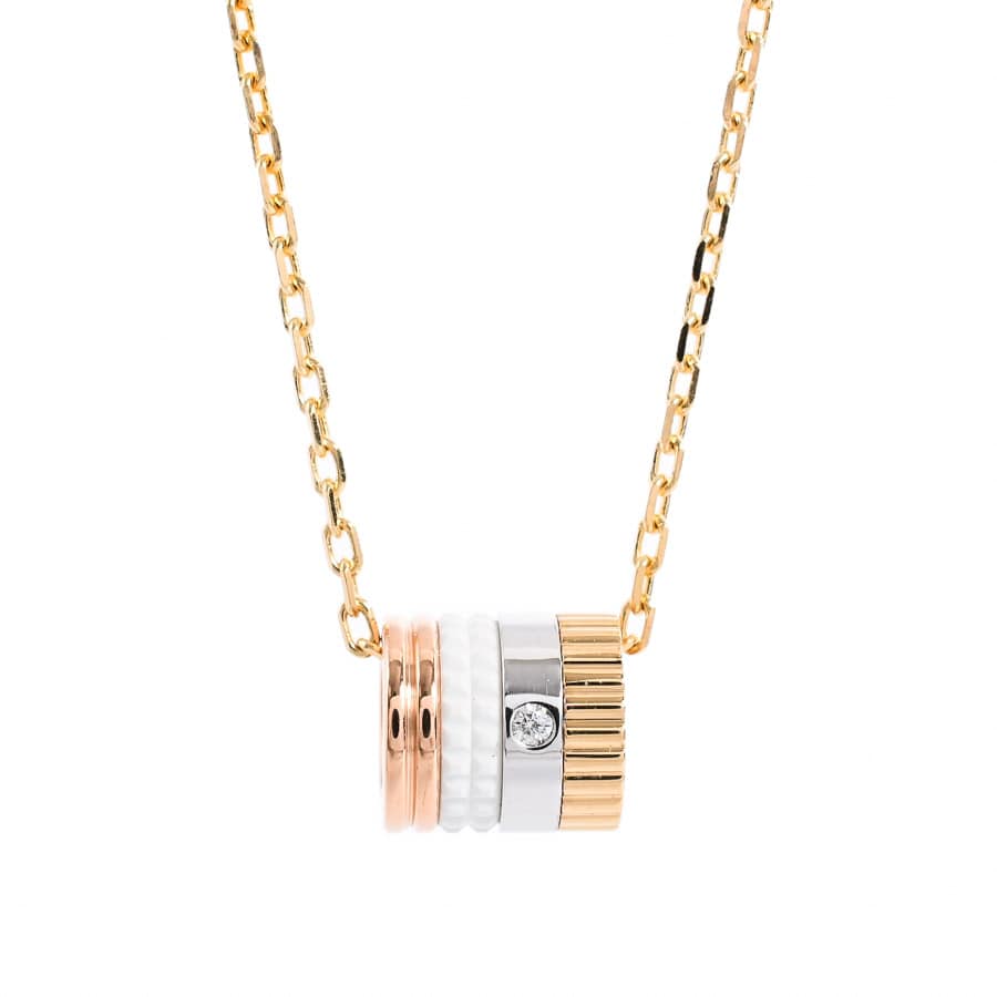 【中古A品】  ブシュロン キャトルホワイト  JPN00550 K18YWP THE YOKOHAMA FRONT