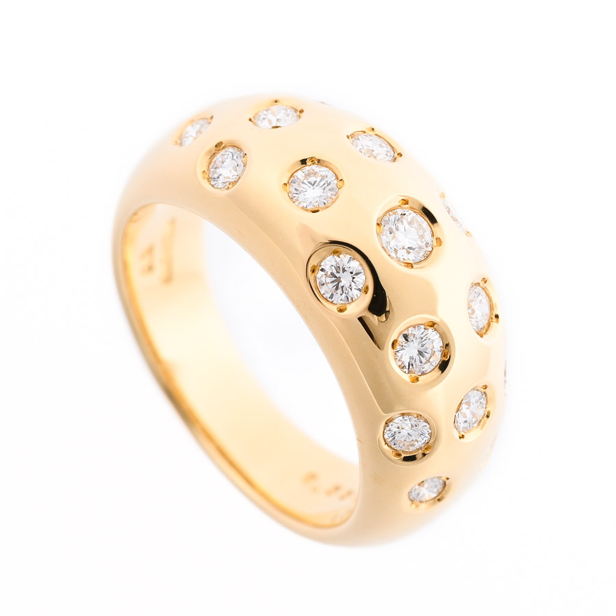 【中古A品】  ミキモト ダイヤ リング   K18イエローゴールド 新宿歌舞伎町店