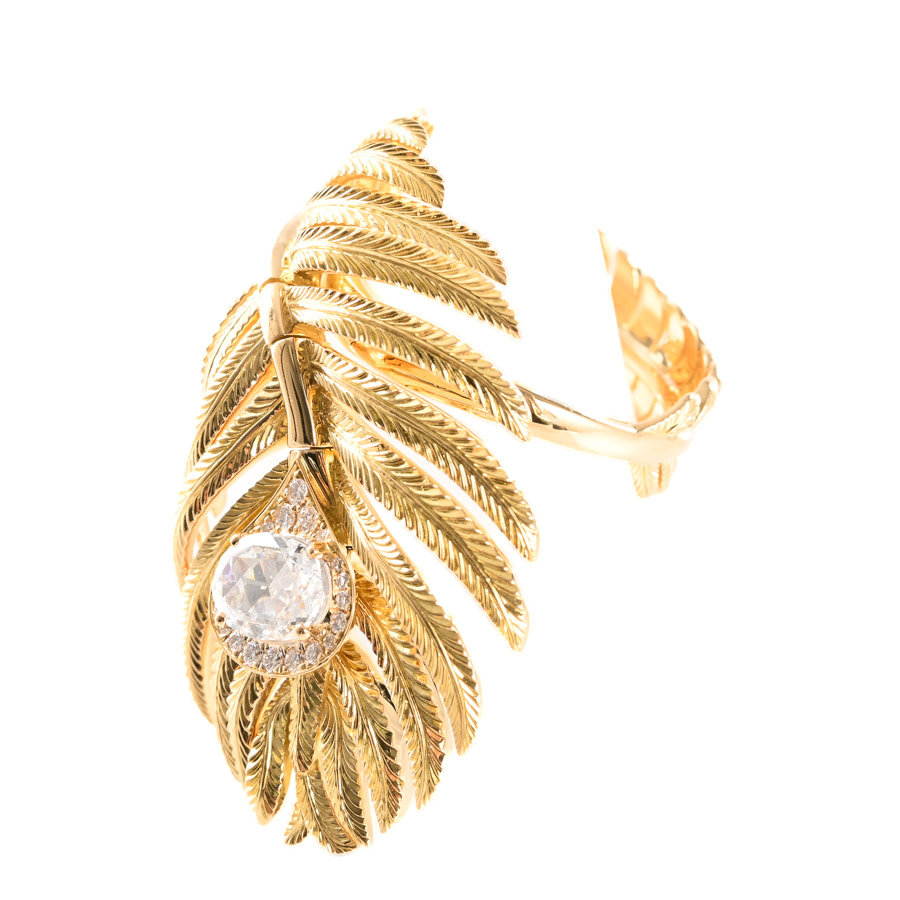 【中古A品】  ブシュロン プリュムドゥパオン  JRG03055 K18イエローゴールド 元町本店