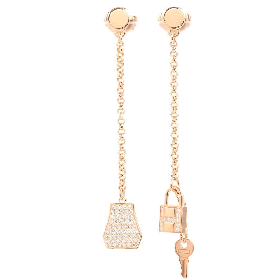 【中古A品】  エルメス ケリークロシェット  H220550B K18ピンクゴールド(K18PG) THE YOKOHAMA FRONT