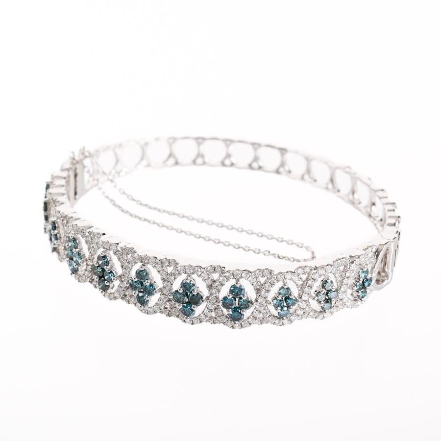 【中古A品】  ノンブランドジュエリー トリートダイヤ ブレスレット   K18ホワイトゴールド 横浜関内店