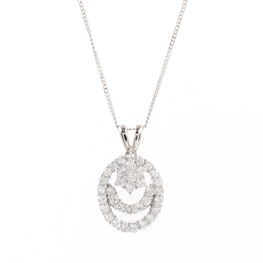 【中古A品】  ノンブランドジュエリー ダイヤ ネックレス   プラチナ900/850 横浜関内店