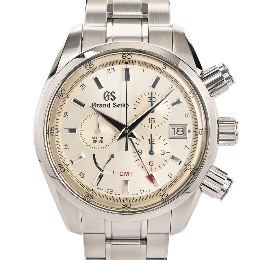 【中古A品】  グランドセイコー スポーツコレクション スプリングドライブ クロノグラフ GMT  SBGC201 ステンレス 銀座