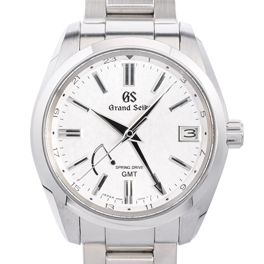 スプリングドライブ GMT シルバー ケース:約39mm(実寸)/ブレスサイズ:約20cm