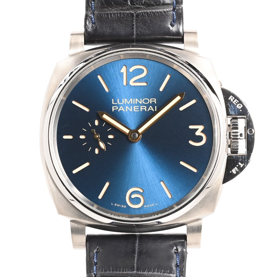 【中古A品】  パネライ ルミノール ドゥエ 3デイズチタニオ  PAM00728 チタニウム 銀座