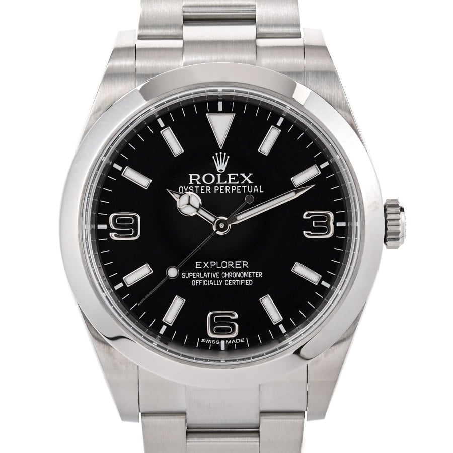 エクスプローラー ブラック ケース:約39mm/ブレスサイズ:約18.5cm