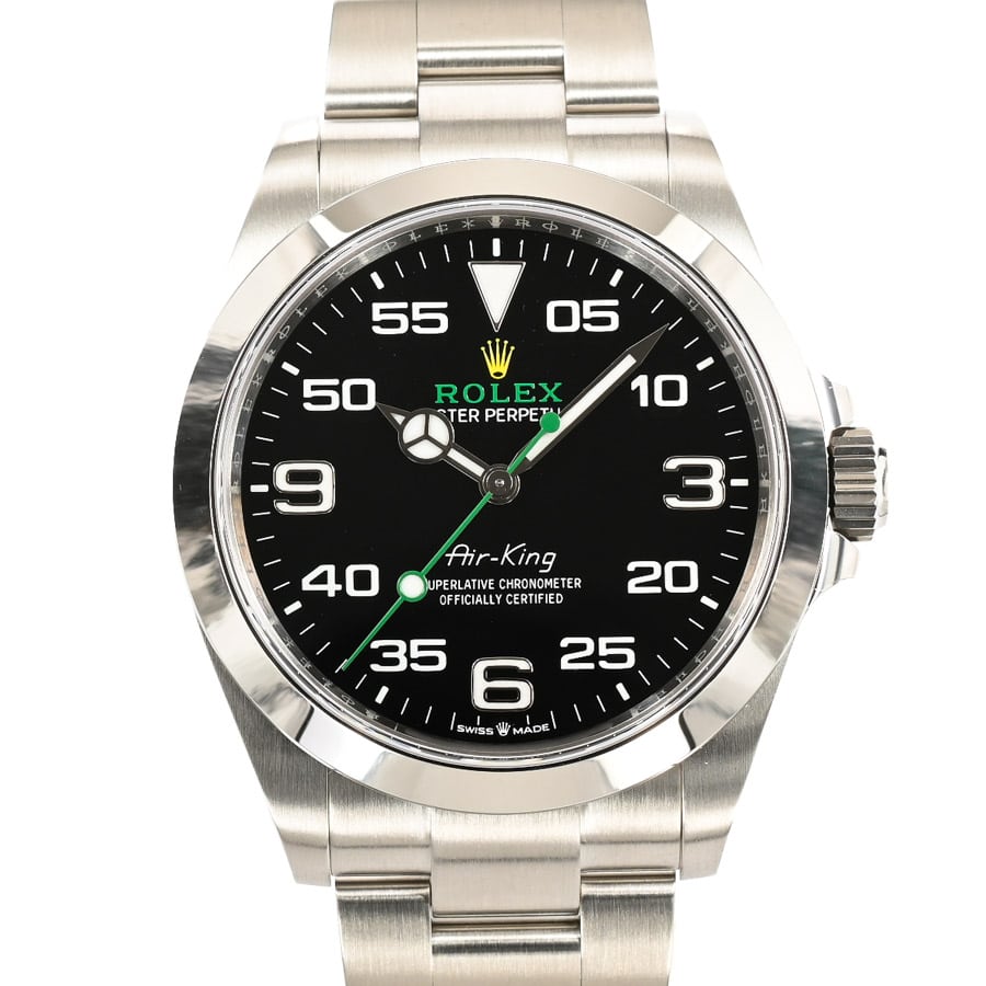 エアキング ブラックナンバー ケース:約40mm/ブレスサイズ:約19cm