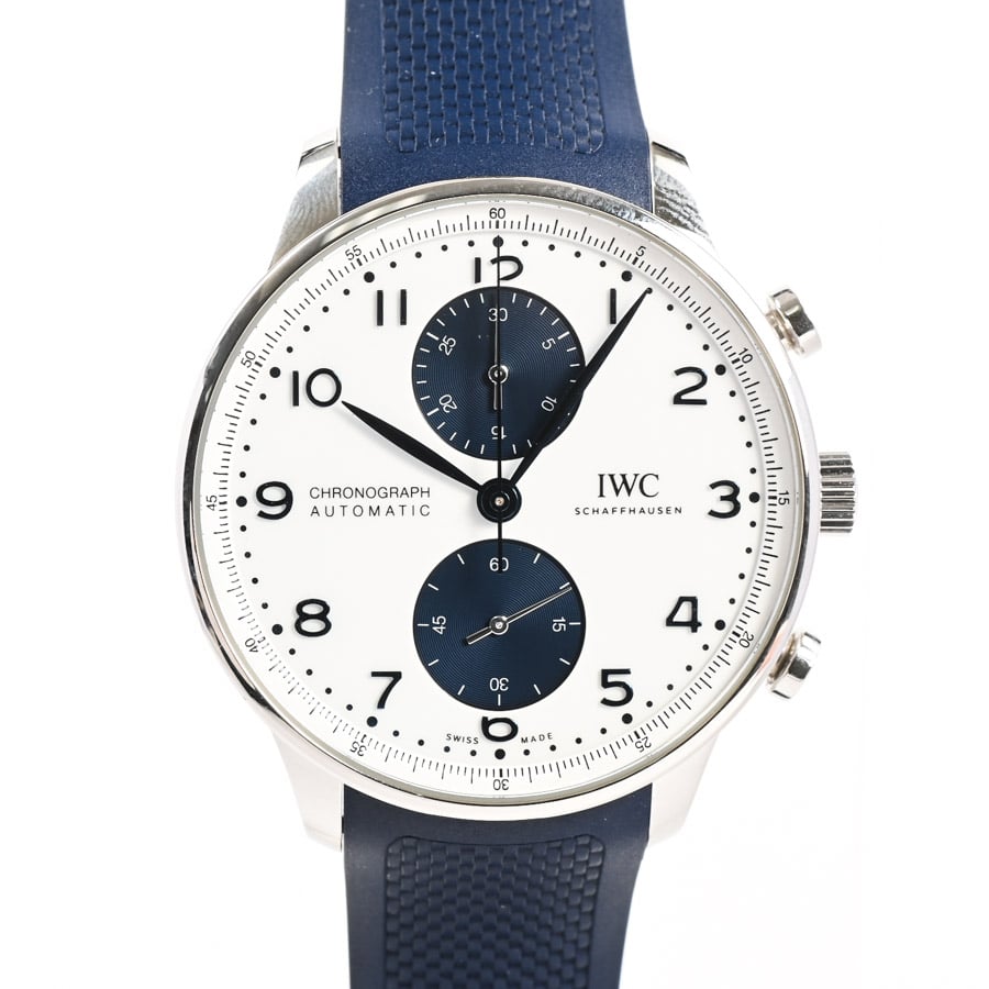 【中古A品】  アイダブリュシー ポルトギーゼ クロノグラフ  IW371620 ステンレス 元町本店