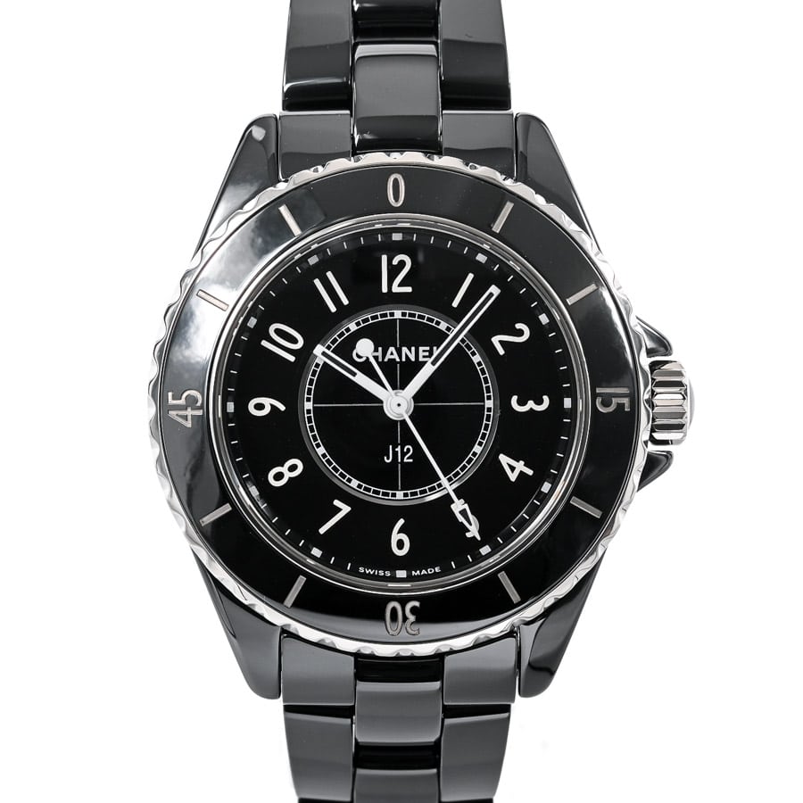 J12 33mm ブラック ケース:約33mm/ブレスサイズ:約17cm