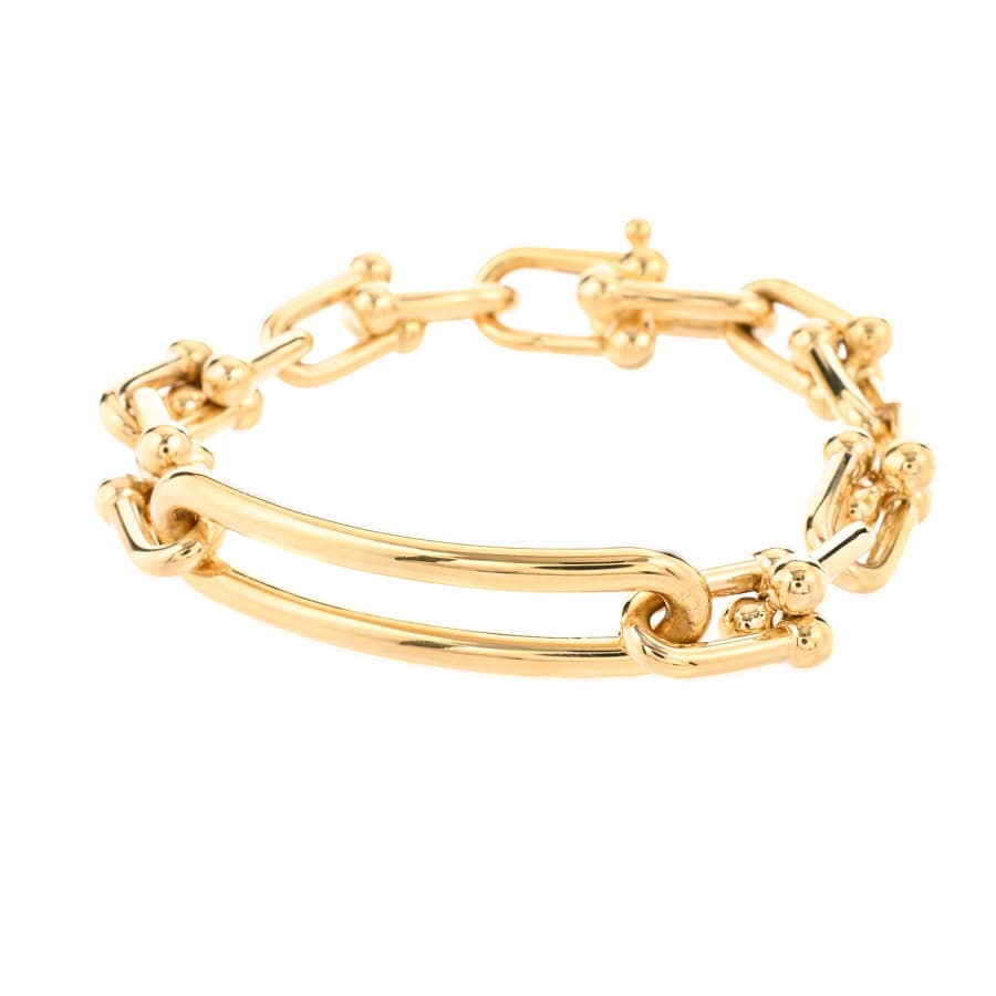 【中古A品】  ティファニー ハードウェア リンク   K18イエローゴールド 銀座