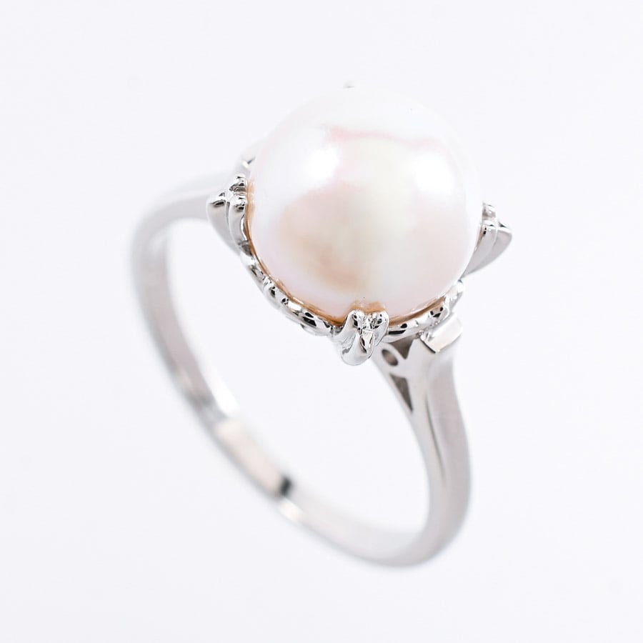 【中古A品】  タサキ パール リング   Pt900 元町本店