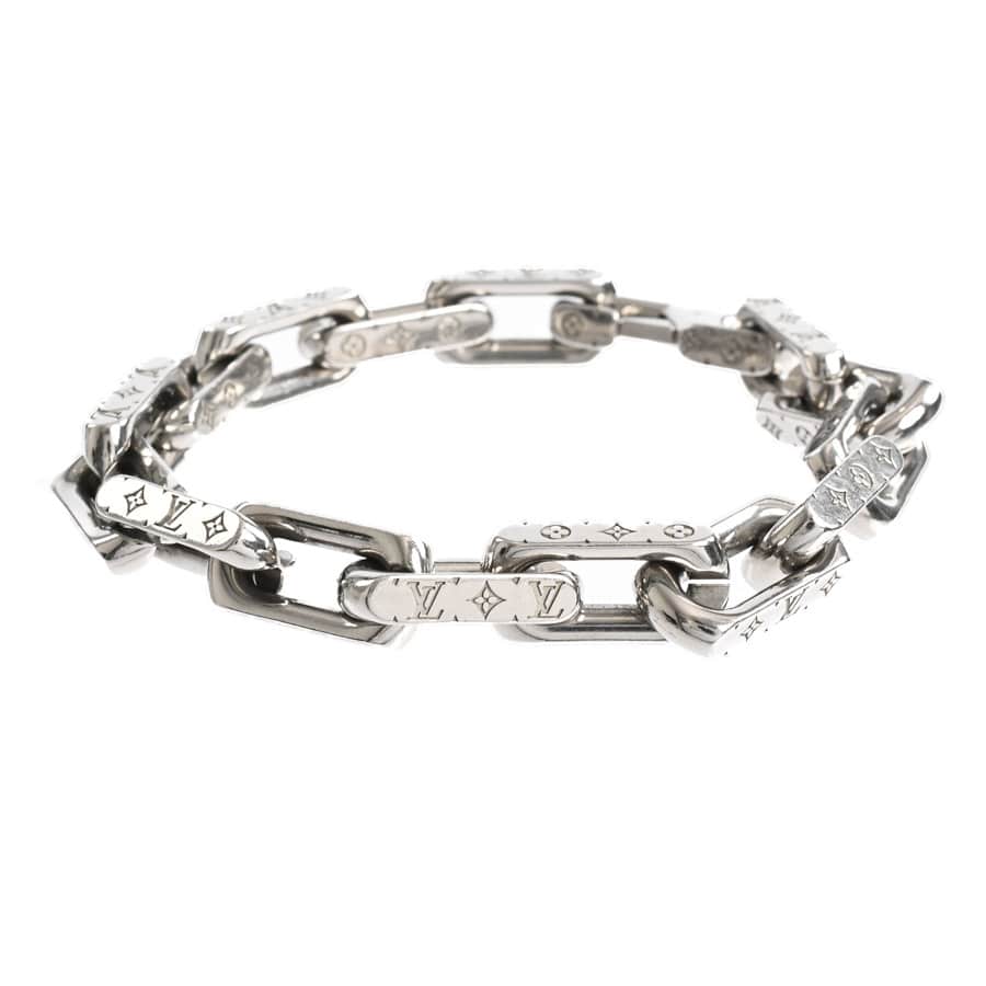 【中古AB品】  ルイヴィトン ブレスレットモノグラムチェーン  M00309 メタル 元町本店
